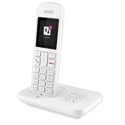 Telekom Sinus A12 Festnetz-Telefon mit Basis und AB Weiss
