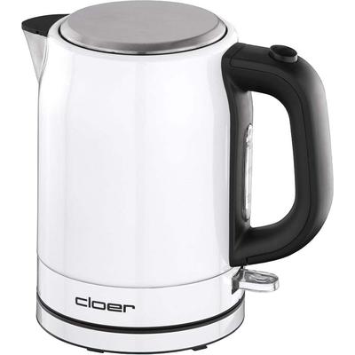 Cloer Wasserkocher lackierter Edelstahl 4511 ws-glänzend