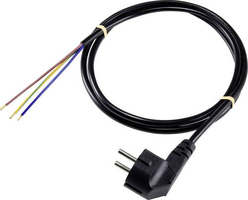 Sygonix SY-5043480 Strom Anschlusskabel Schwarz 3.00m