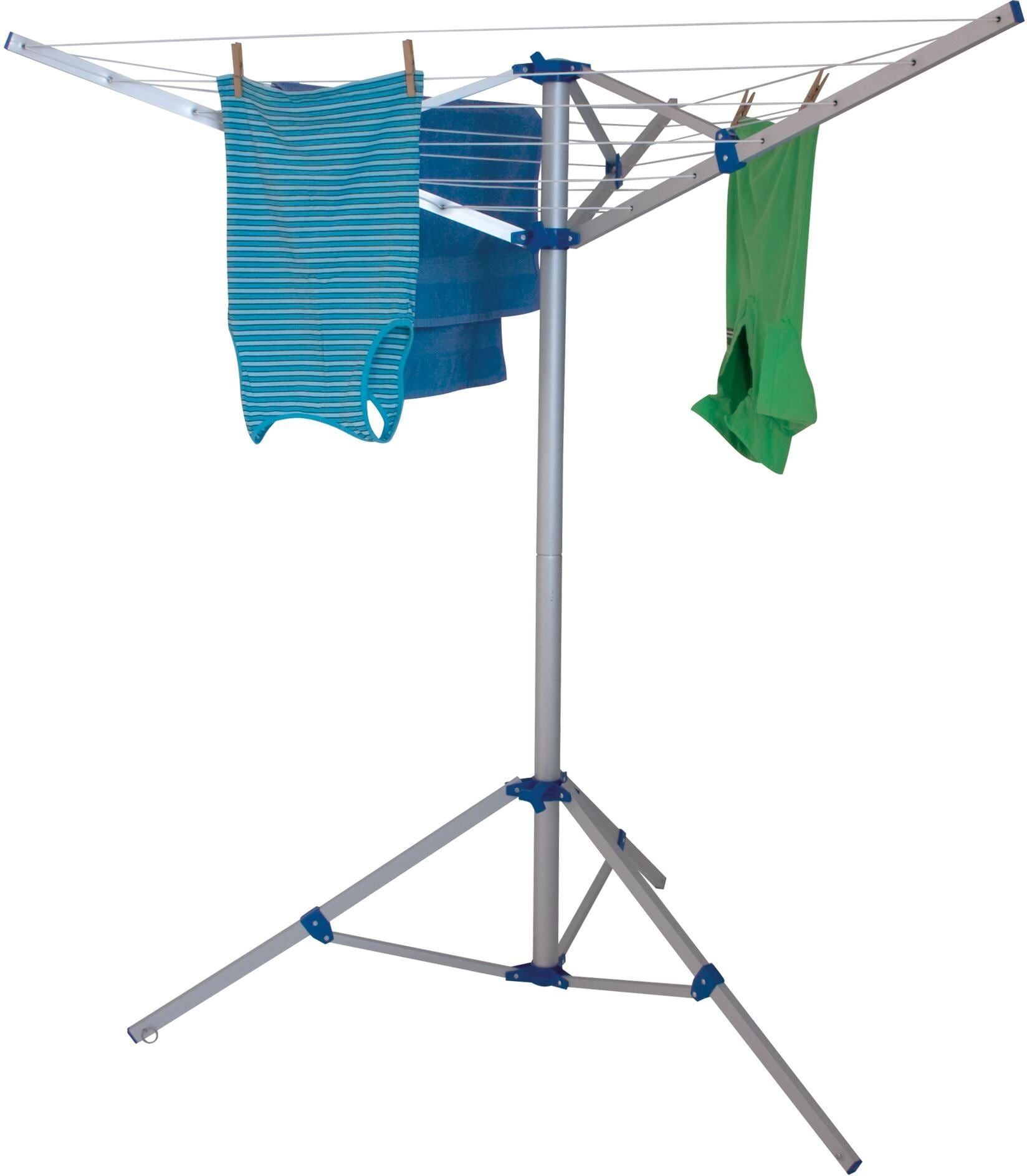 Wäschespinne EUROTRAIL "Arm", blau, Aluminium, Wäscheständer, Wäschespinne blau Einheitsgröße