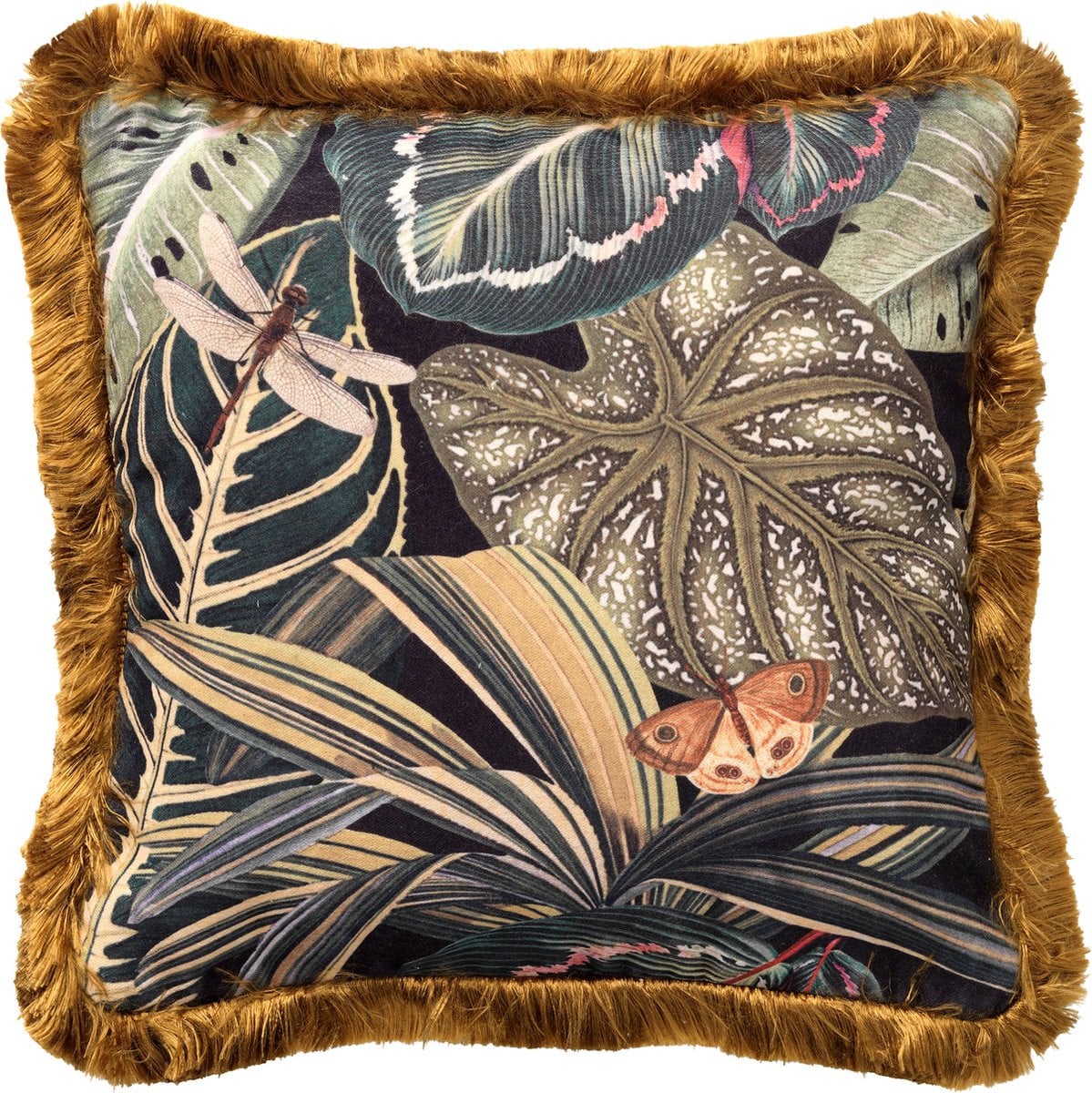 Hoii Genevieve sierkussen Raven zwart 45 x 45 cm met duurzame kussenvulling