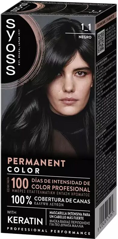 Syoss Permanent Color 1 Unit 1.1-Black