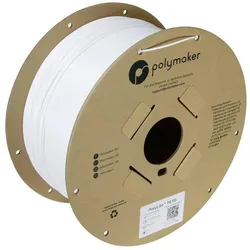 Polymaker PolyLite PETG (PETG, 1.75 mm, 3000 g), 3D Filament, Weiss