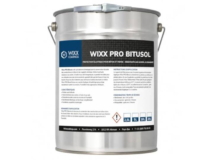 Wixx PRO Bitusol Zwart - Zwart - 10L
