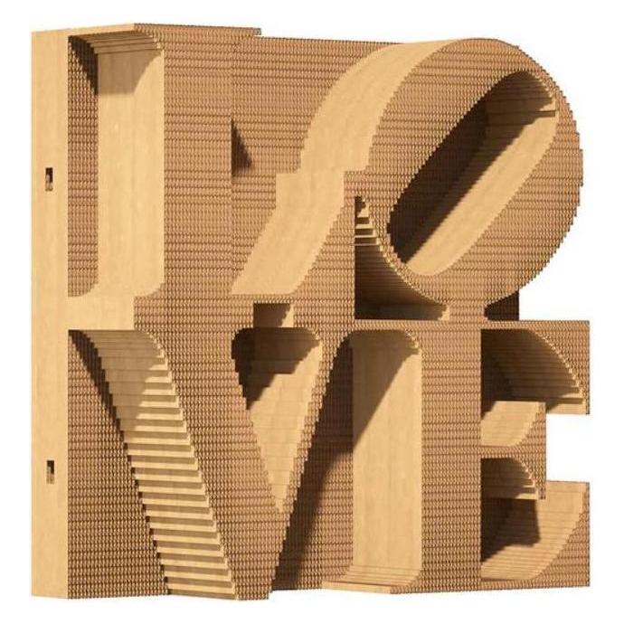Cartonic LOVE - 3D Modell aus Karton (CARTLOVE)