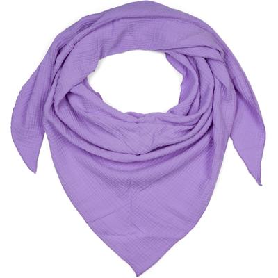 Dreieckstuch STYLEBREAKER "Musselin Dreiecktuch Einfarbig", Damen, lila (flieder), Obermaterial: 100% Baumwolle CO., Modisch, Modetücher