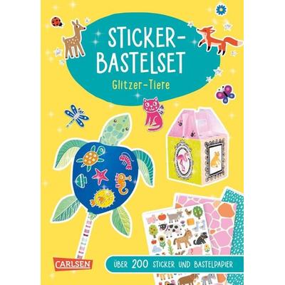 Bastelset für Kinder: Sticker-Bastelset: Glitzer-Tiere, Taschenbuch von Anton Poitier, Carlsen, 978-3-551-19189-2
