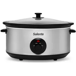 Evolveo Salente HotPot, slow cooker, 6.5 l, manual control, stainless steel, Dampfgarer + Reiskocher, Silber
