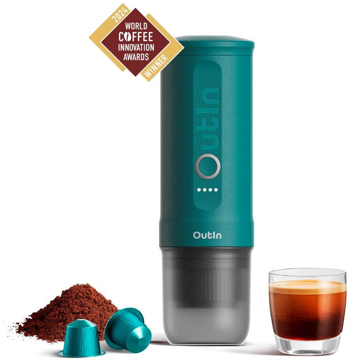 OutIn - Bærbar Espressomaskine - Teal