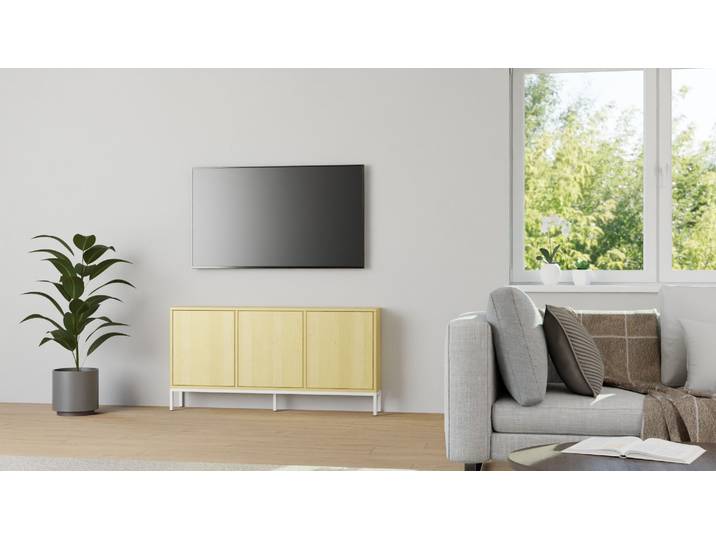 Schlichtes Sideboard aus Birke Birke Natur geölt