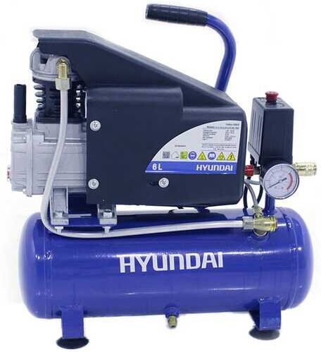 Hyundai FC2-6 - Compressore elettrico compatto portatile - Motore 1 HP - 6 lt aria compressa