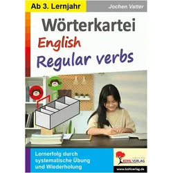 Wörterkartei English regular verbs, Schulbücher von Jochen Vatter