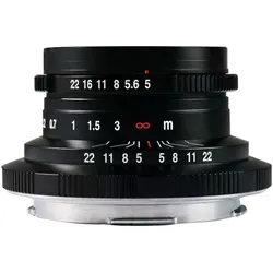 Laowa 15mm f/5 Cookie FF â Black L Mount (L-Mount, Vollformat), Objektiv, Schwarz