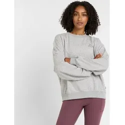 NEW BALANCE Damen Kapuzensweat Flower Shoe Crew, Größe L in Grau 51913