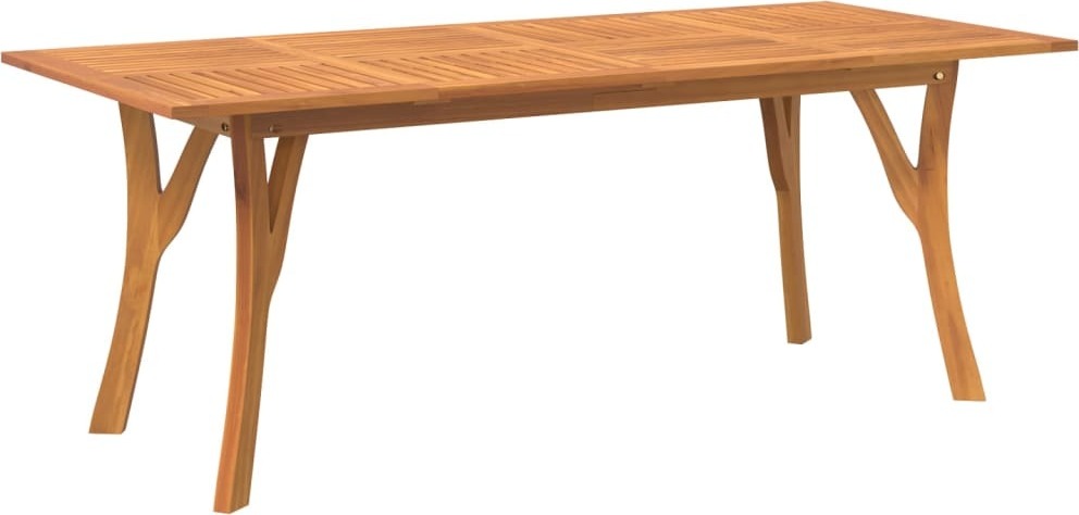 Gartentisch 200x90x75 cm Massivholz Akazie