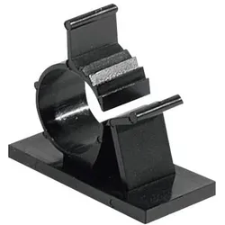 Exertis Connect, Kabelhalter, Kabelhalter, Kabel-Montage-Clip, selbstklebend, 100er Pack 14,7 mm bis 19,1 mm