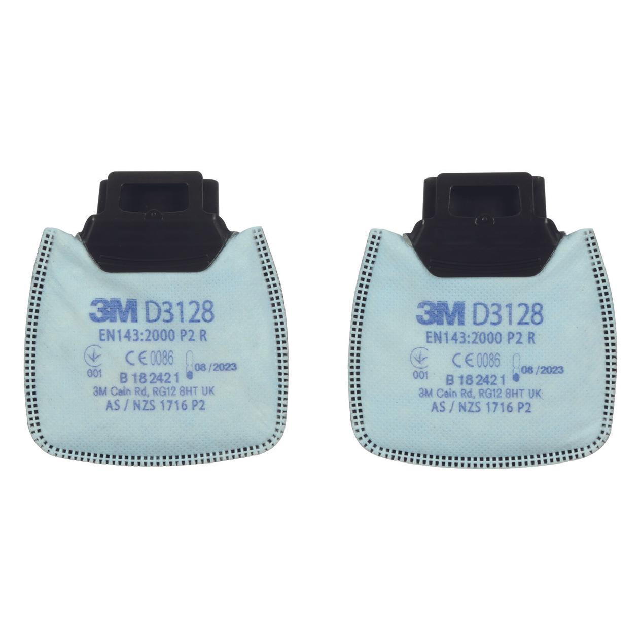 3M Partikelfilter Secure Click mit Aktivkohle (Atemschutzmaske Ersatzfilter) (7100197480)