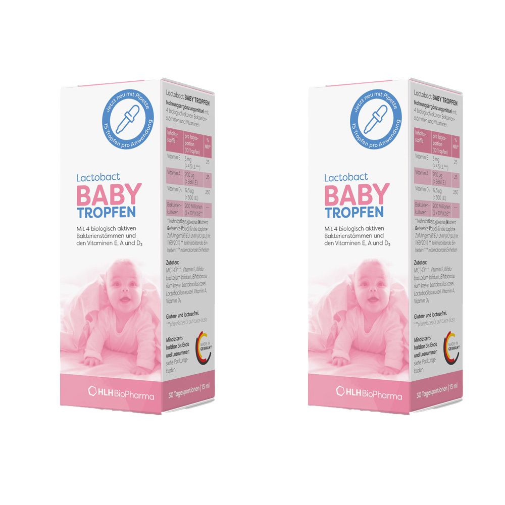 2x Lactobact Baby Tropfen 2x15 ml zum Einnehmen
