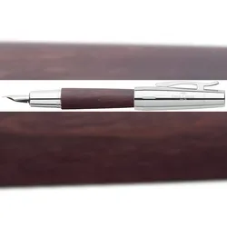 Faber Castell Füller e-motion Birnb/Chr dunkelbraun Feder EF