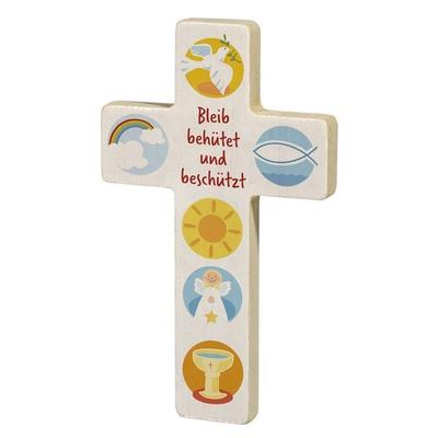 Holzkreuz »Bleib behütet und beschützt«, Nonbook von , St. Benno