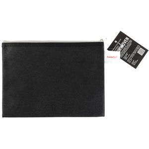 Foldersys Banktasche 40521-30, schwarz, Non-Woven-PP, A5, mit Reißverschluss