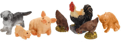 Bauernhof-Tiere, 1,5–4 cm, 7-teilig