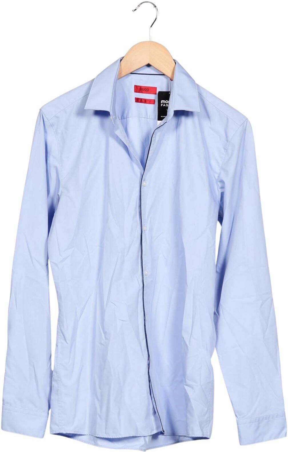 Hugo by Hugo Boss Herren Hemd, Hellblau, Gr. 39, Baumwolle - Second Hand