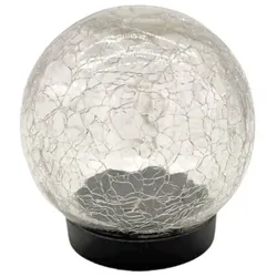 Kynast Garden LED Solar Glaskugel Gartenkugel Bruchglas mit 10 LED