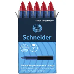 Schneider One Change Tintenrollerminen rot 0,6 mm 5 St.