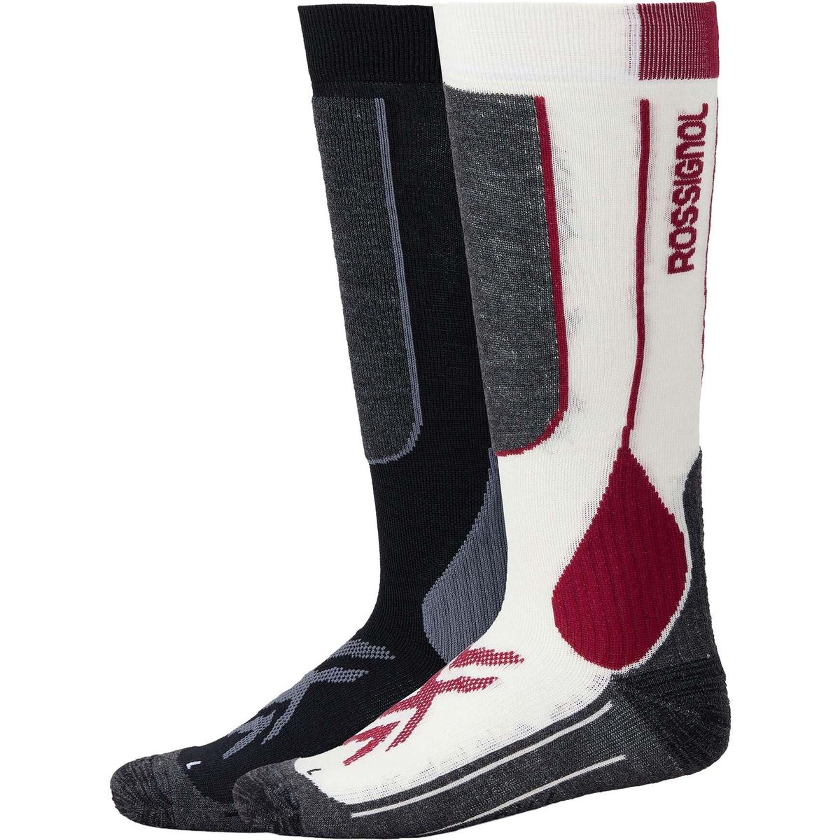 Rossignol Essential 2 Pack Ski Socks white (100) M RLPMX02 10000M