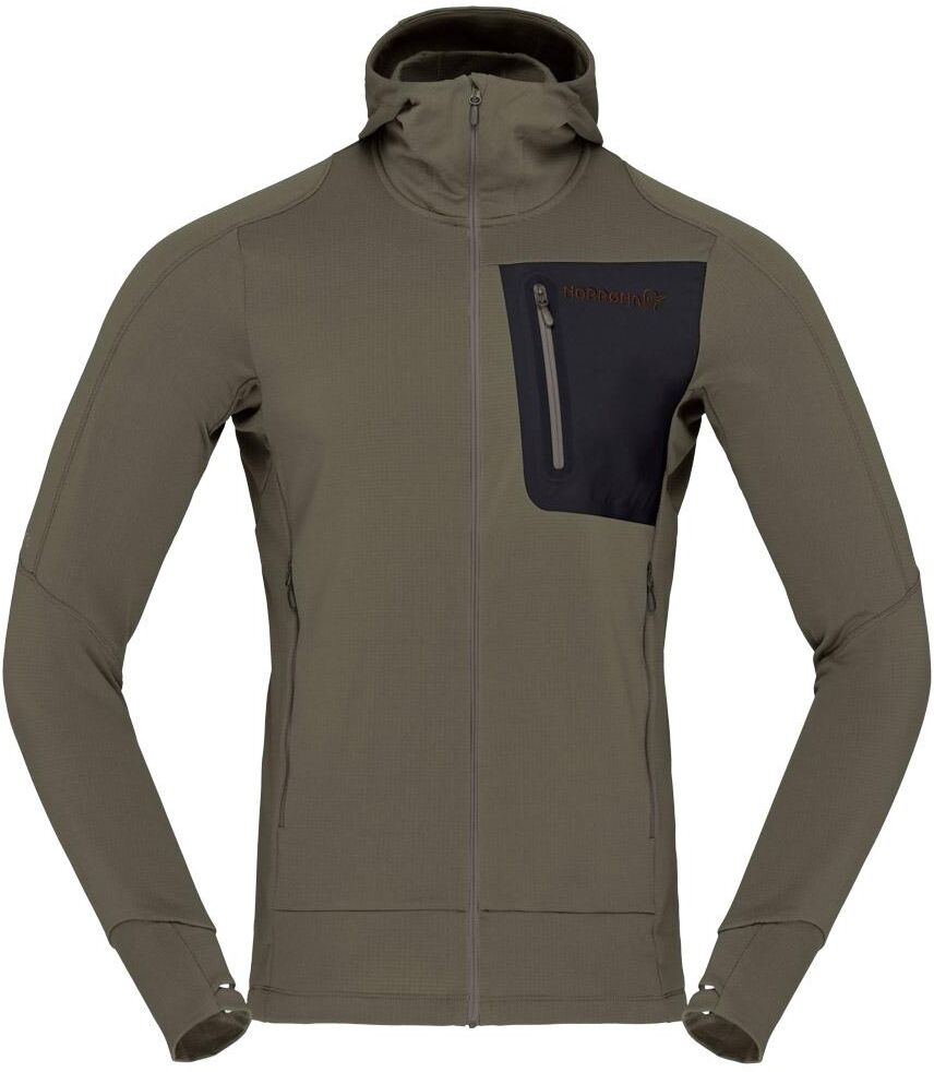Norrona  - Falketind Power Grid Hood Beluga - S - Polaire