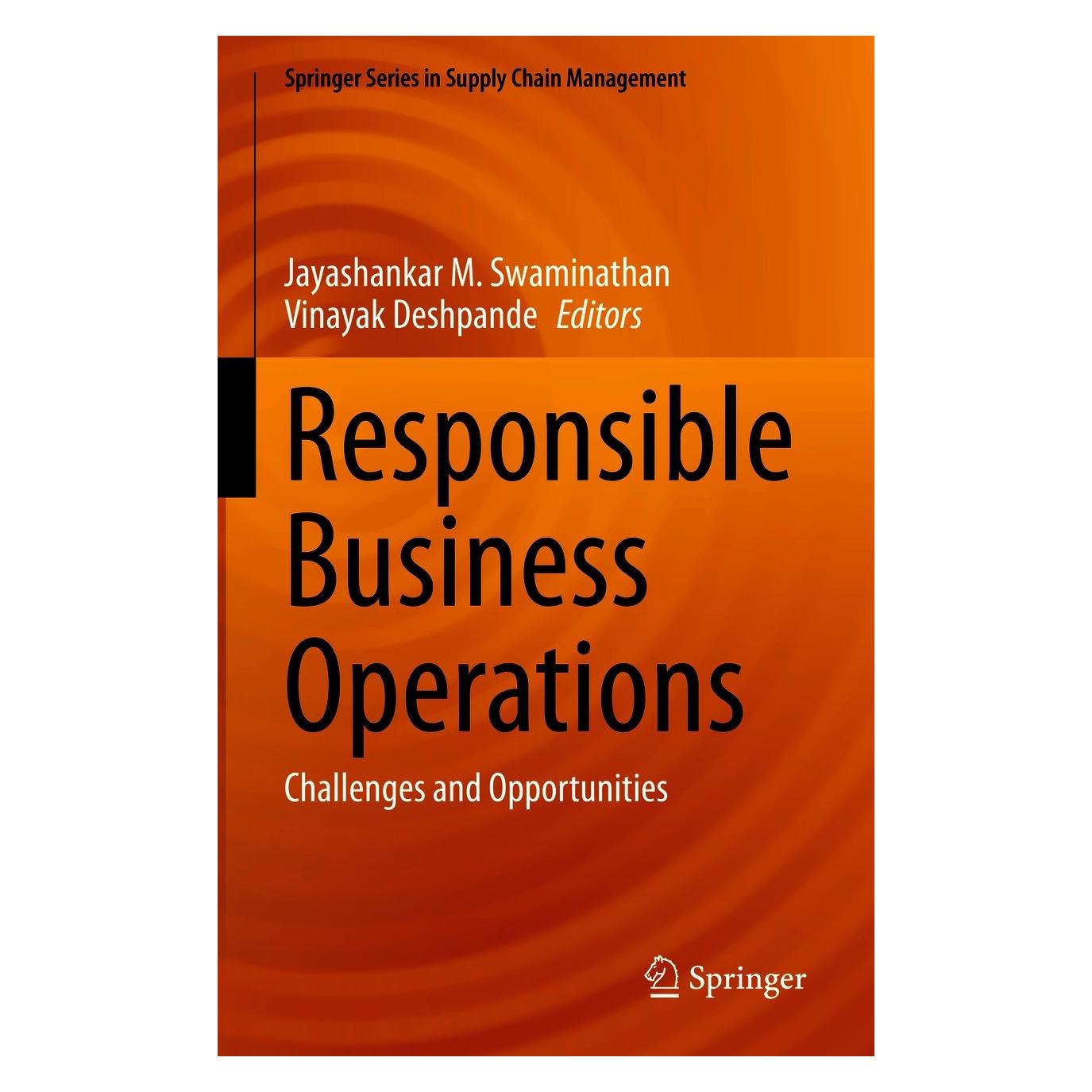 Springer Responsible Business Operations (9783030519568)