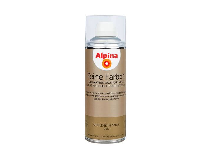 Alpina Sprühlack Feine Farben Opulenz in Gold Gold 0.4 l Edelmatt