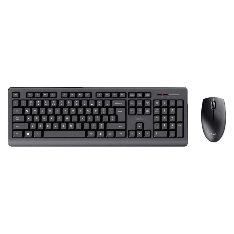 Trust Primo Tastatur Maus enthalten RF Wireless QWERTY US Englisch Schwarz (US, Kabellos) (25347)