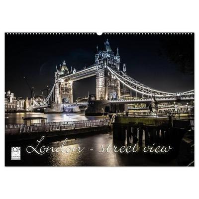 London - street view (Wandkalender 2026 DIN A2 quer), CALVENDO Monatskalender