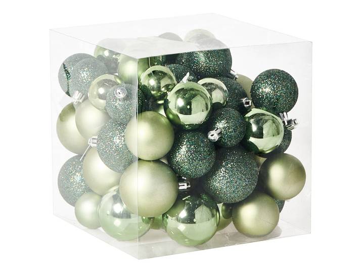WEIHNACHTSKUGEL 60er Set Grün Tyin