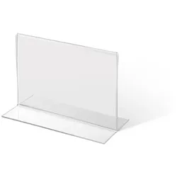 Showdown Displays Acrylaufsteller in T-Form DIN A7 hoch