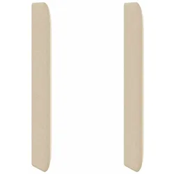 vidaXL Kopfteil Ohr Creme 80 x 16 x 4 cm Stoff