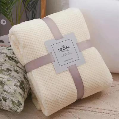 Uplifted Finds Japan Style Coral Fleece Mink Throw 300 Gsm Ultra Soft Lightweight Blanket 70 100 Cm ivory