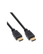 InLine HDMI Kabel HDMI-High Speed mit Ethernet St/St schwarz 5m Digital/Display/Video Netzwerk Video/Analog 5 m (17505)