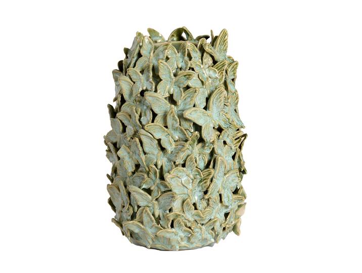 Vaas MARIPOSA Ø17x26 cm mintgroen keramiek Light & Living