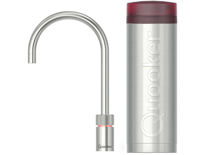 Quooker Nordic Round Kokendwaterkraan Single Tap Set - Kokend Water - RVS - Inclusief PRO3 Reservoir