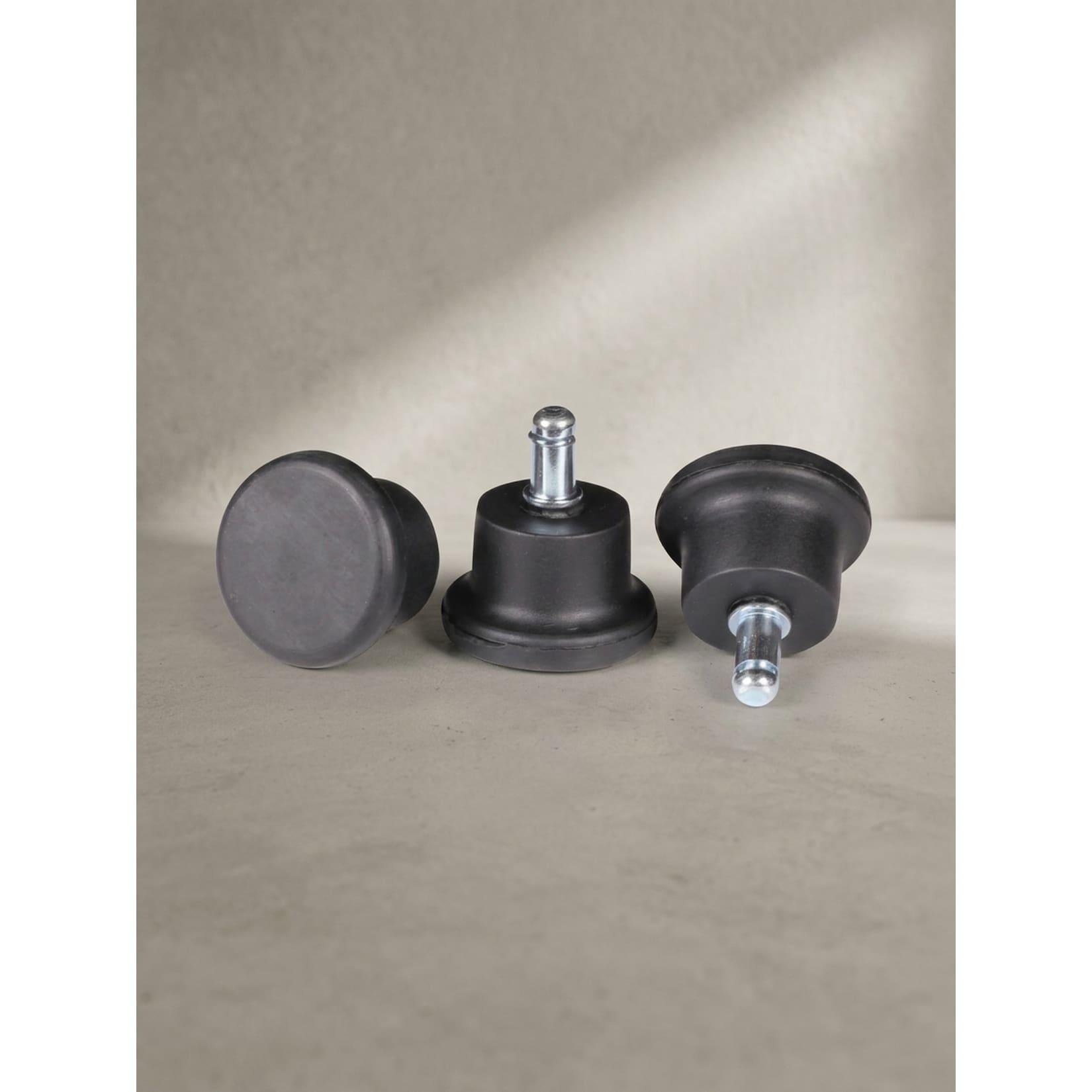 Bodengleiter 5er-Set Polyurethan Schwarz Ø11mm Rund