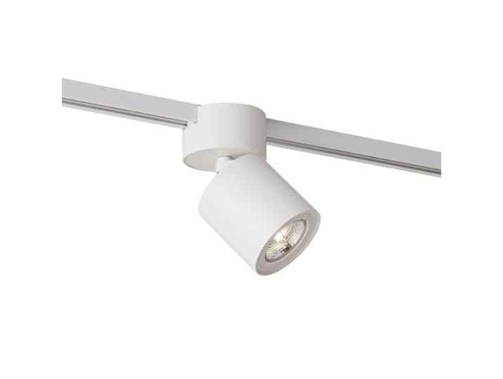 Spot moderne blanc pour système de rail monophasé GU10 70mm -