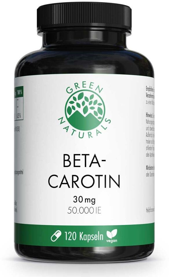 Green Naturals® Beta-Carotin 30mg - 50.000 IE Kapseln vegan