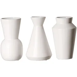 VASEN-SET Kalmar weiß 20 cm 3-tlg.