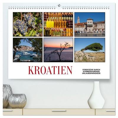 Kroatien - Streifzüge durch atemberaubende Kulturlandschaften (hochwertiger Premium Wandkalender 2026 DIN A2 quer), Kunstdruck in Hochglanz