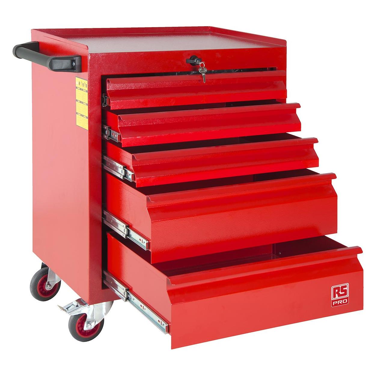 RS PRO Werkzeugschrank 5 Schubladen Stahl (63 cm, 83 cm) (7531576)
