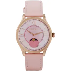 Holzkern Damen-Armbanduhr Moonray Perlmutt/Rosa