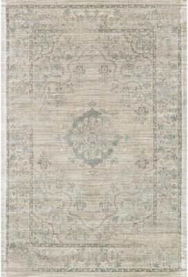 Alexander Home Natalie Traditional Distressed Floral Medallion Rug